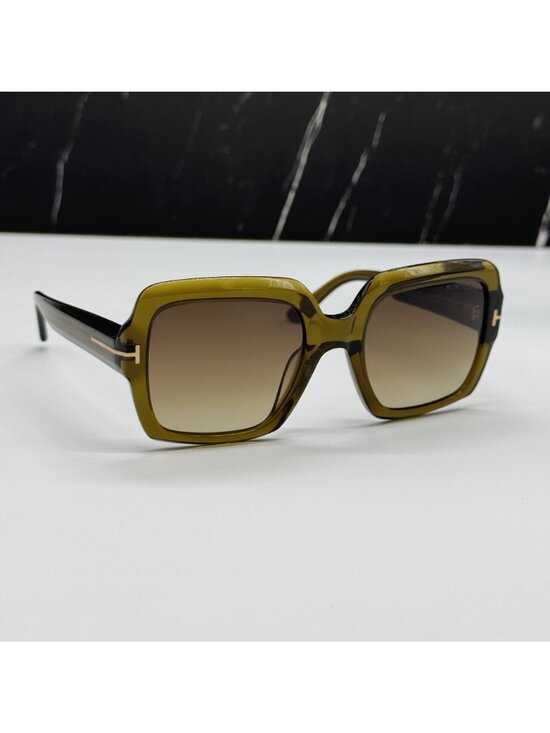 NEW TOM FORD KAYA TF1082 51F OLIVE WOMEN SQUARE SUNGLASSES TOM FORD FT1082/S 51F main image 7
